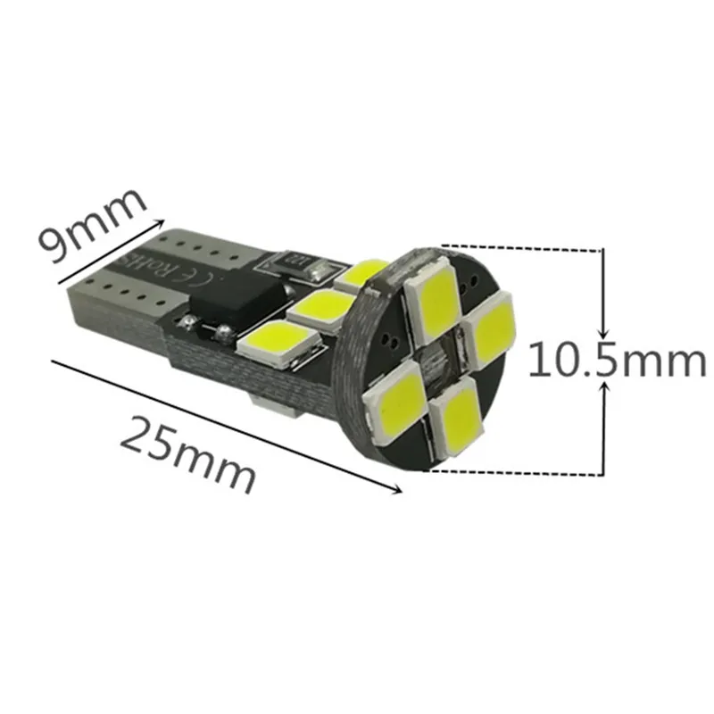 1pcsT10 W5W 194 белый Canbus OBC без ошибок автомобильная лампа светодиодная подсветка