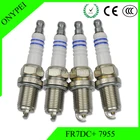 4 шт. Свеча зажигания FR7DC + 7955 0242235666 для Dodge Volvo Kia Chrysler Plymouth Infiniti Suzuki
