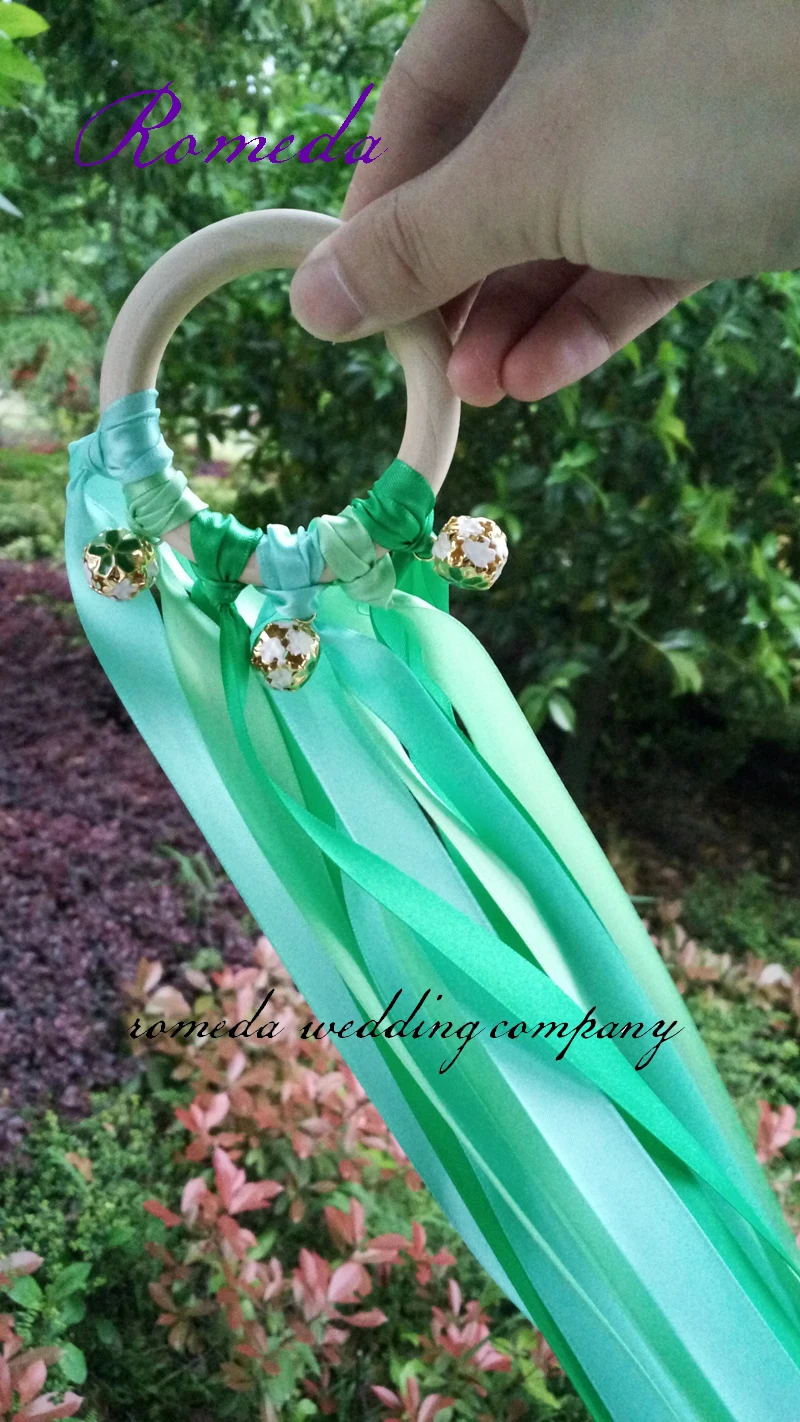 2017 Топ Дизайн 3 шт цветной колокольчик зеленый цвет пятнистая лента деревянная