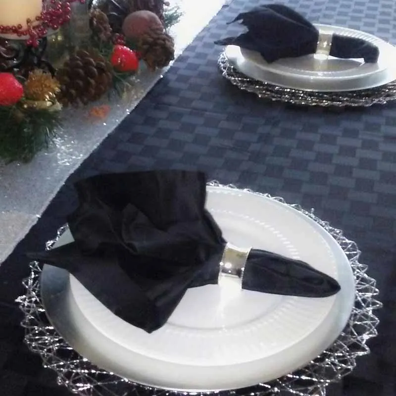 48 см вечерние салфетки для банкета стола свадьбы Дня благодарения Рождества