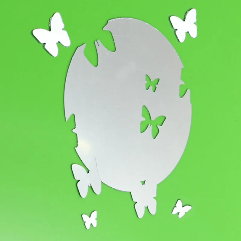 Funlife креативная трехмерная зеркальная настенная паста овальная бабочка