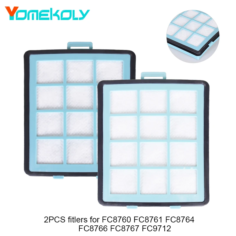 

2PCS Hepa Filter For Phlilips Vacuum Cleaners FC8764 FC8766 FC8761 FC8760 FC8767 Replacement parts