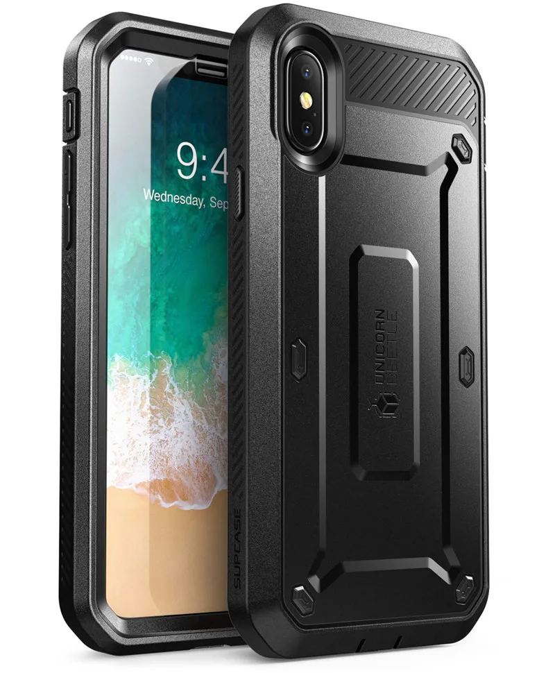 SUP чехол для iPhone Xs чехол UB Pro Серия полный корпус прочная кобура клип крышка со встроенной защитой экрана для iPhone X чехол