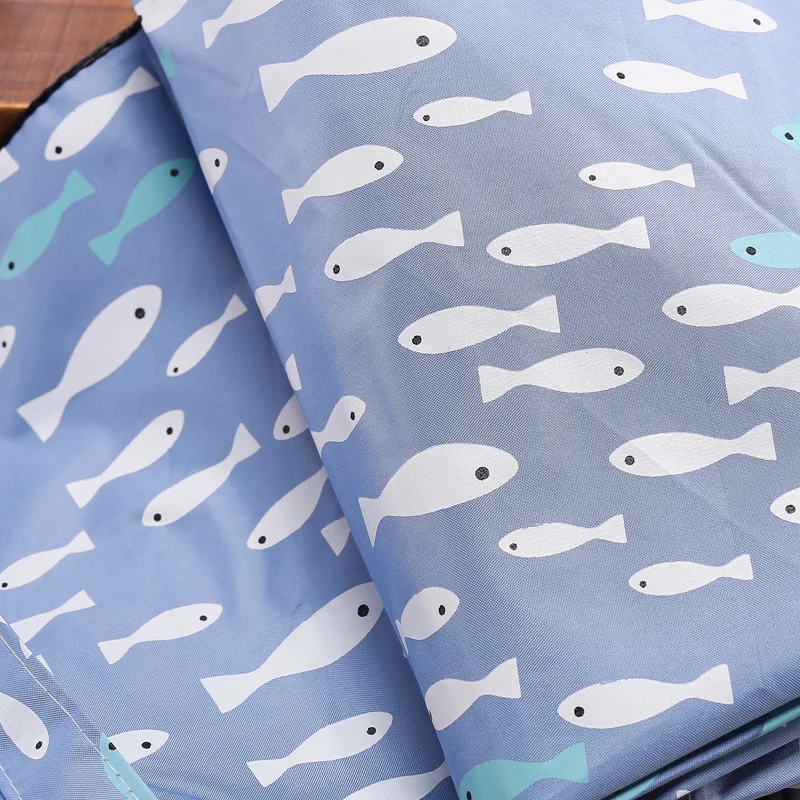 Высокое качество зонтика для дождя с узором рыбы для женщин, 3-слойного, черного покрытия, Paraguas Sun Solar с бесплатной доставкой