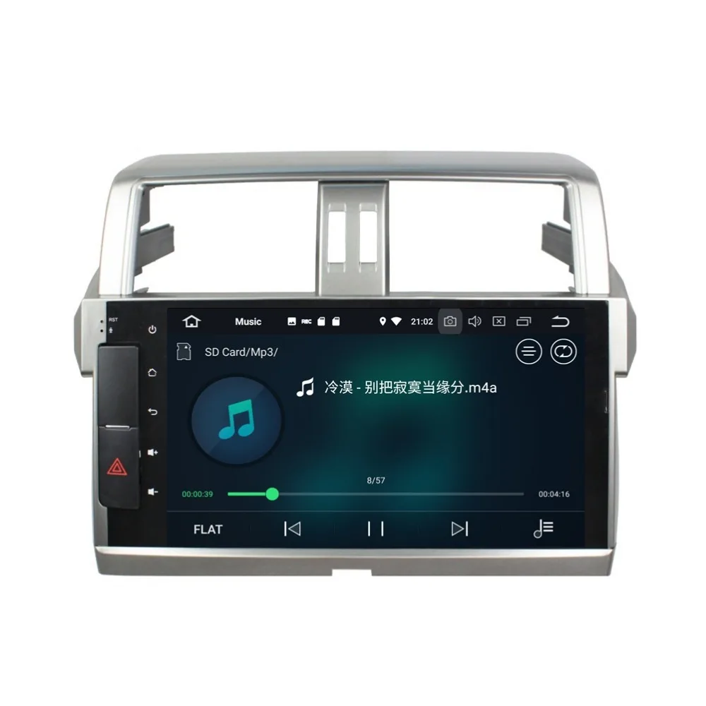 10," Android 8,0 автомобильный аудио DVD радио gps для Toyota Prado 150- 4 Гб ram Bluetooth wifi USB Mirror-link 32 Гб rom