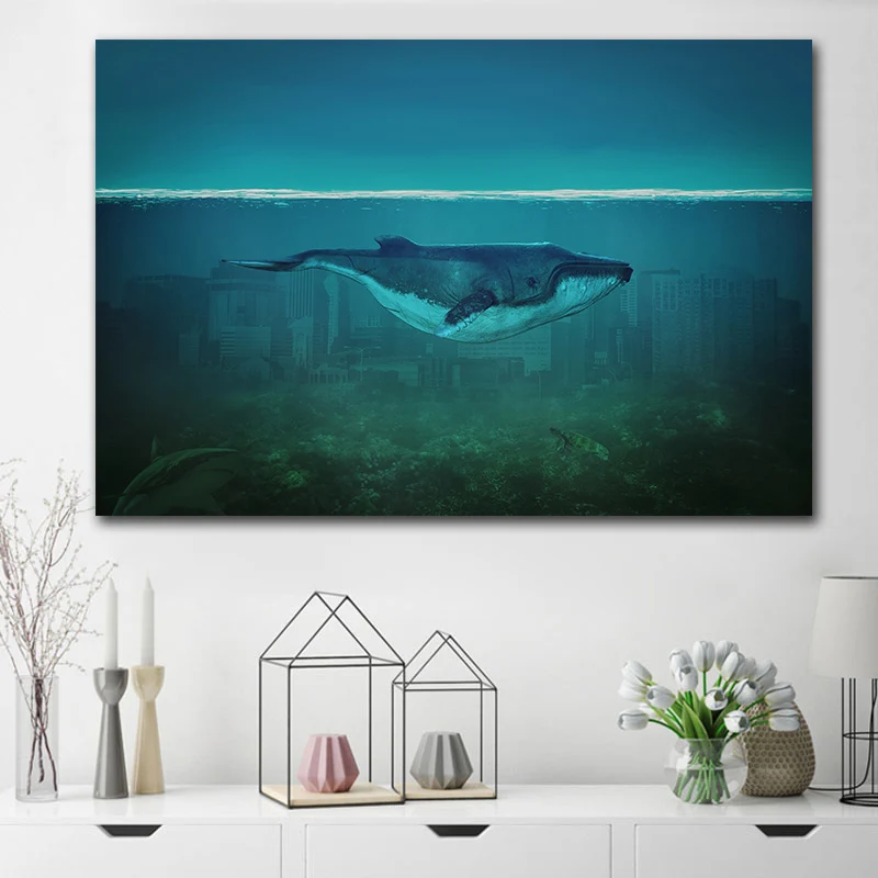 GOODECOR абстрактный пейзаж холст искусство на стене Красочный Облако плакат печать