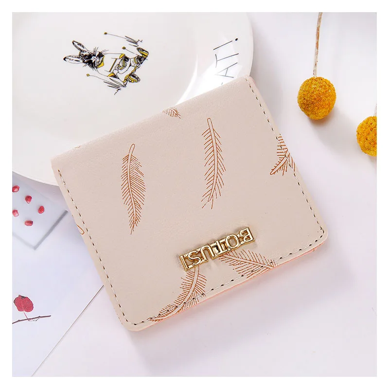 Кошелек для монет маленький кошелек Женский из искусственной кожи однотонный