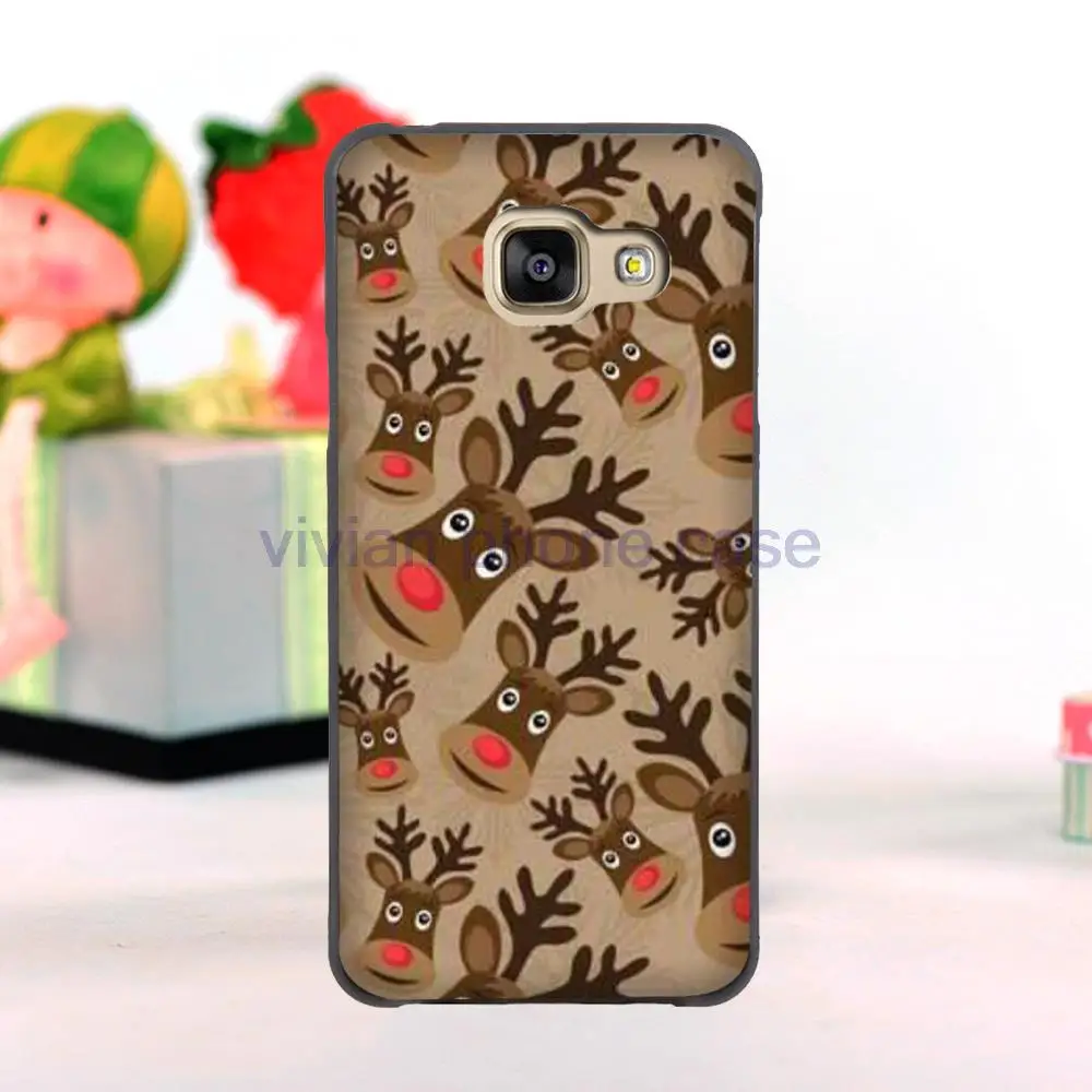 РОЖДЕСТВО ОЛЕНЕЙ пластик мобильный телефон дело чехол для Samsung Galaxy A3 A310 A5 A510 A7 A710 A8