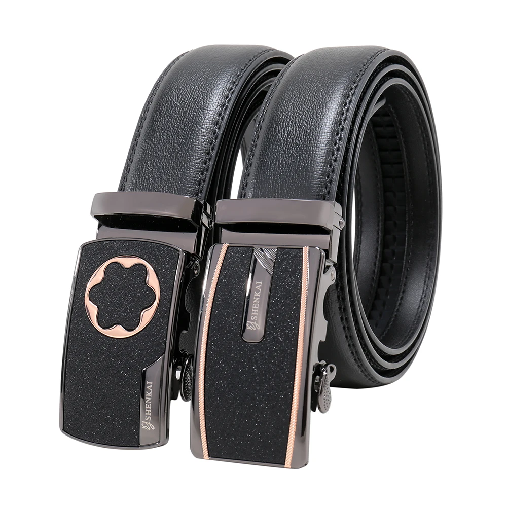 Мужская Кожа Ratchet Ремень Слайд Автоматические Ремни Пряжки Для Мужчин Корова