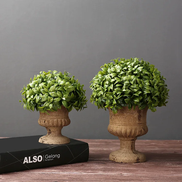 Винтажная искусственная ваза для цветов и растений в европейском римском стиле