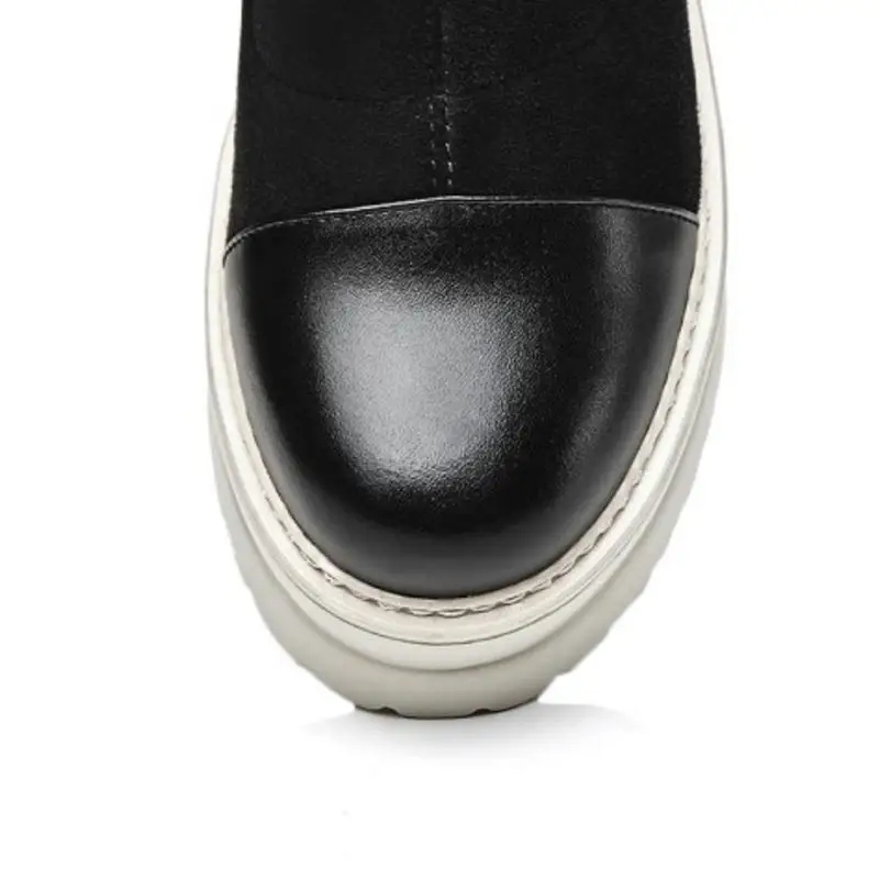 ZALAVOR/женские Стрейчевые ботинки из натуральной кожи Повседневные красивые