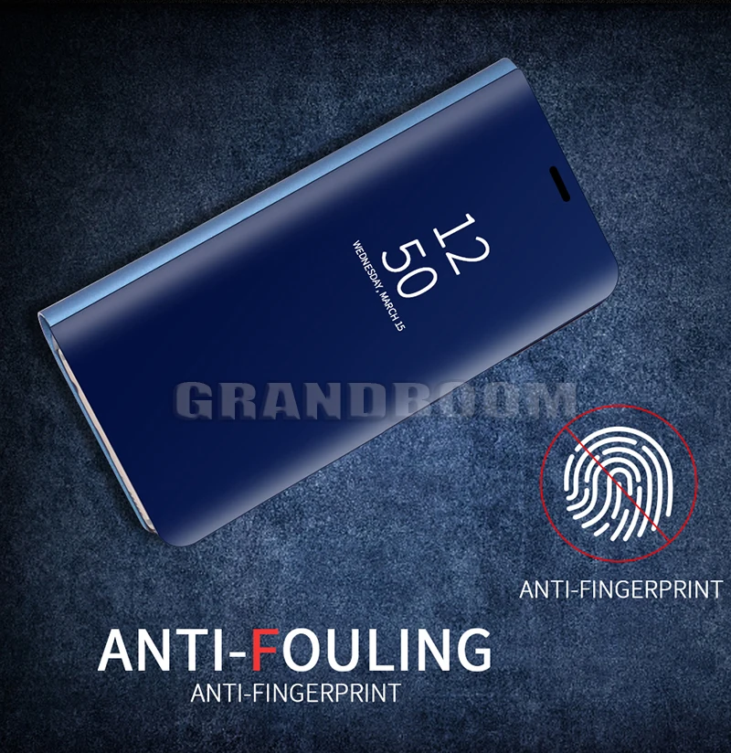 10 шт. кожа флип умный зеркальный чехол для samsung A20E A10E A10S A20S M30S M30 M20 M10 A90 A80 A70 A60 A50 A40 с подставкой