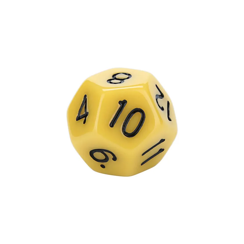 12 шт многогранные игральные кости для игры многогранные D60 многогранные акриловые цифровые игральные кости Развлекательное Оборудование# 2N