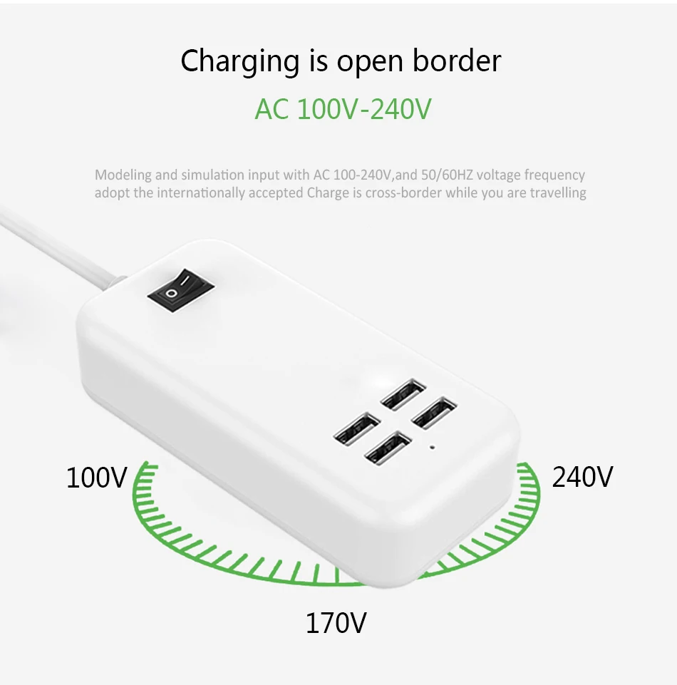 4 Порты USB Зарядное устройство Док-станция для iPhone X samsung Galaxy S8 S9 Примечание 8 быстрой зарядки Универсальный мобильный телефон Quick Charge адаптер