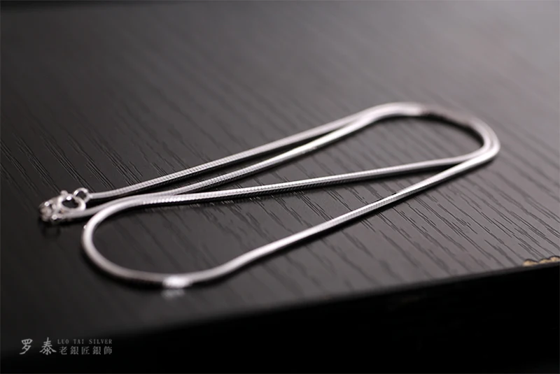 Колье Цепочки и ожерелья Для Мужчин's Цепочки и ожерелья ювелирные изделия 45 см 1.5 мм Высокая Польская Мода стимпанк 925 Серебро длинные Цепочки и ожерелья змея цепи