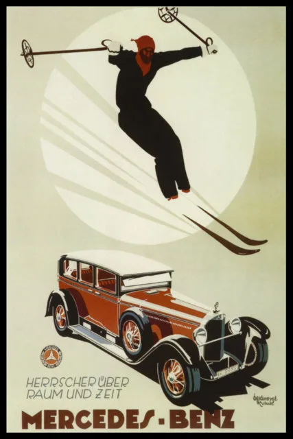 Винтажный постер для катания на лыжах спорта путешествий Солнцезащитная долина