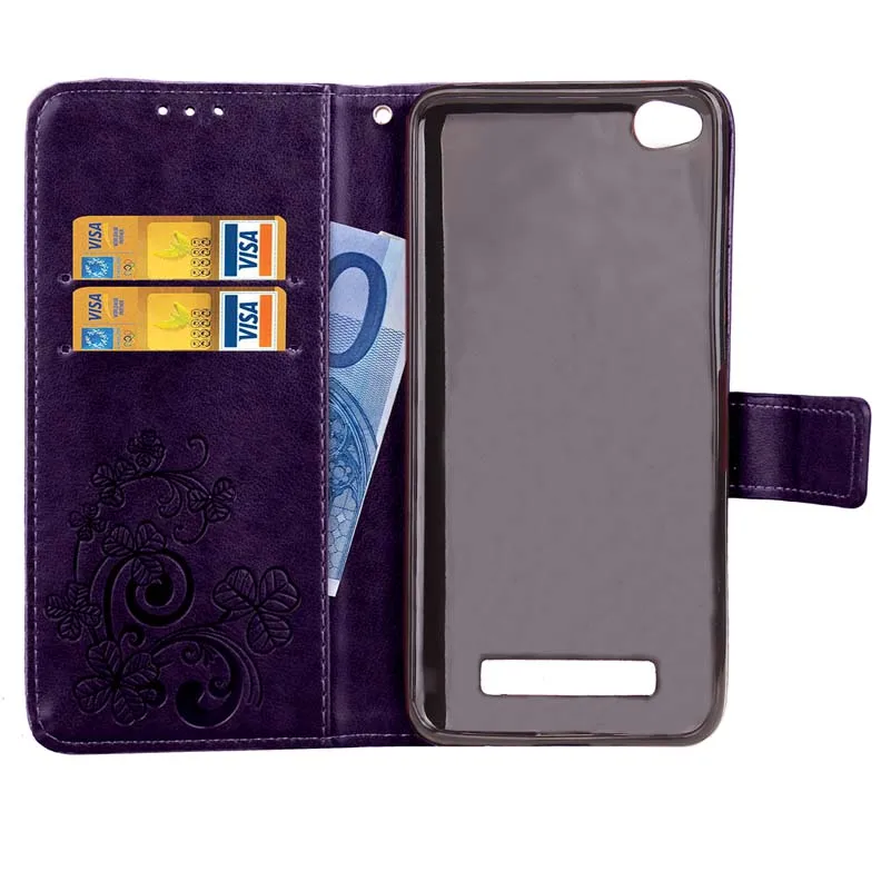 BEFOSPEY Lucky Leaf Leaves Magnetic Wallet Pu Leather Phone Case For Xiaomi Redmi 4A | Мобильные телефоны и аксессуары