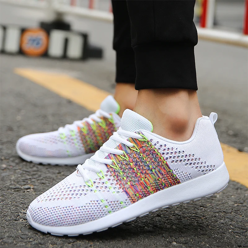 2018 New Men Fall Fly Net Surface Shoes Korean Version of Trend Men's Lightweight Breathable Sneakers Outdoor Loafers 5 | Обувь