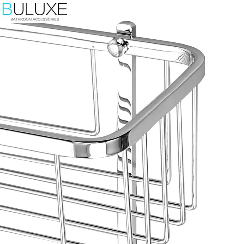 BULUXE латунные аксессуары для ванной комнаты Двухуровневая угловая полка