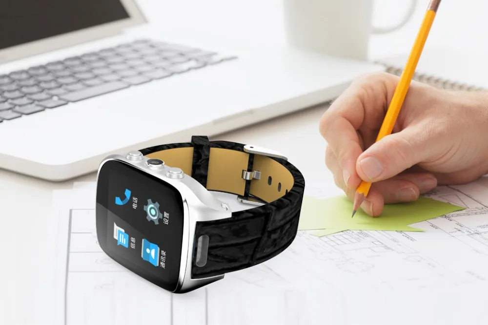 Smartch X01S Smart WiFi Bluetooth Watch Phone Android 5.1 OS 3G WCDMA 1GB+8GB GPS Heart Rate Monitor Sport Pedometer with 2MP Ca |