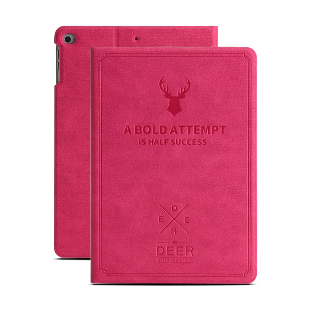 Корпус нового для Apple iPad Air 1 2013 выпуска крышку A1474 A1475 A1476 PU высокого качества кожи оленя Смарт сна просыпаюсь PU shell