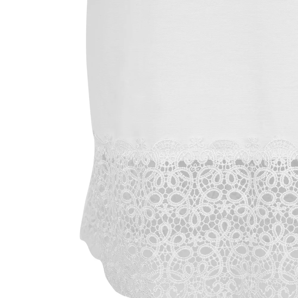 Elegent Черный Dress Кружева Лоскутное Белые Платья С Длинным Рукавом V Шеи Милые Дамы