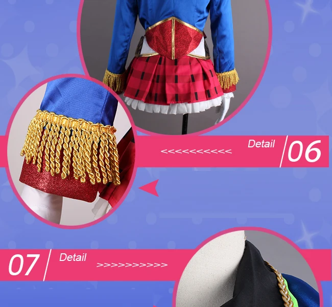 Индивидуальный размер, аниме Lovelive sunshine, вечерние платья для косплея с поездом Kunikida Hanamaru, костюмы на Хэллоуин для женщин, одежда
