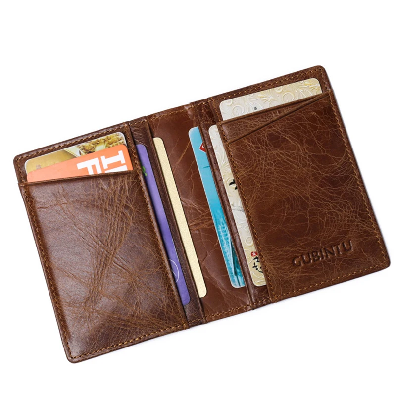 Genuine leather card wallet multifunction purse ultra thin practical holder small top quality guarantee ! | Багаж и сумки