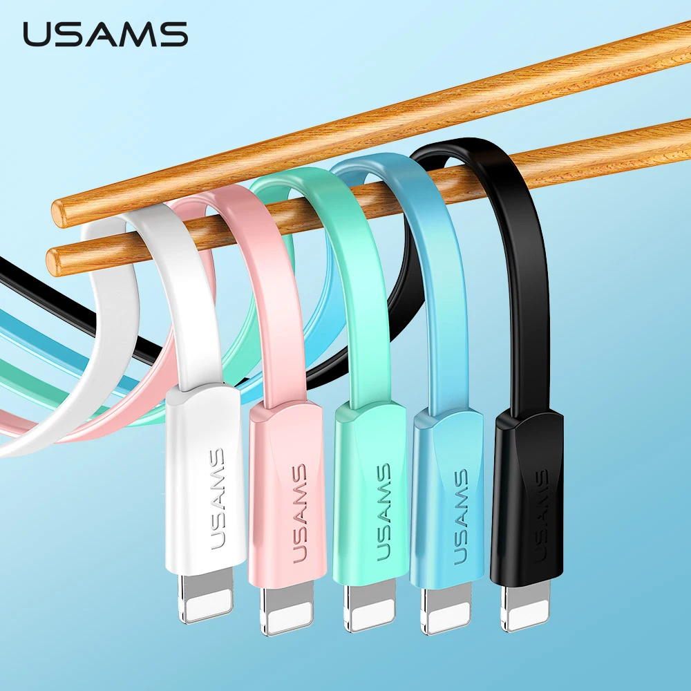 USAMS USB кабель для зарядки iPhone 8 7 6 5 Plus X XS XR iPad 1 2 м и передачи данных | Мобильные