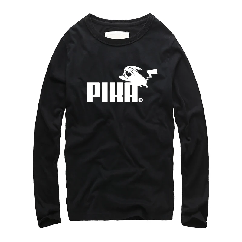 Японский стиль Для мужчин футболка с принтом Pokemon Camisetas Пикачу harajuku человек