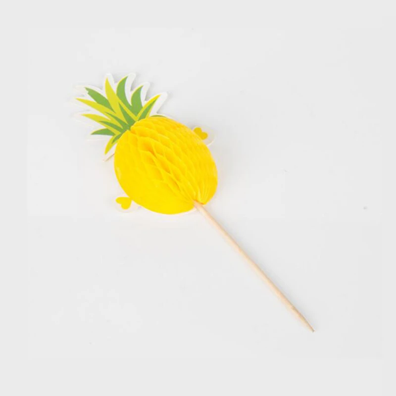 10 шт./лот Фламинго кекс Toppers DIY торты Topper Picks Pinapple Свадебные вечерние украшения для