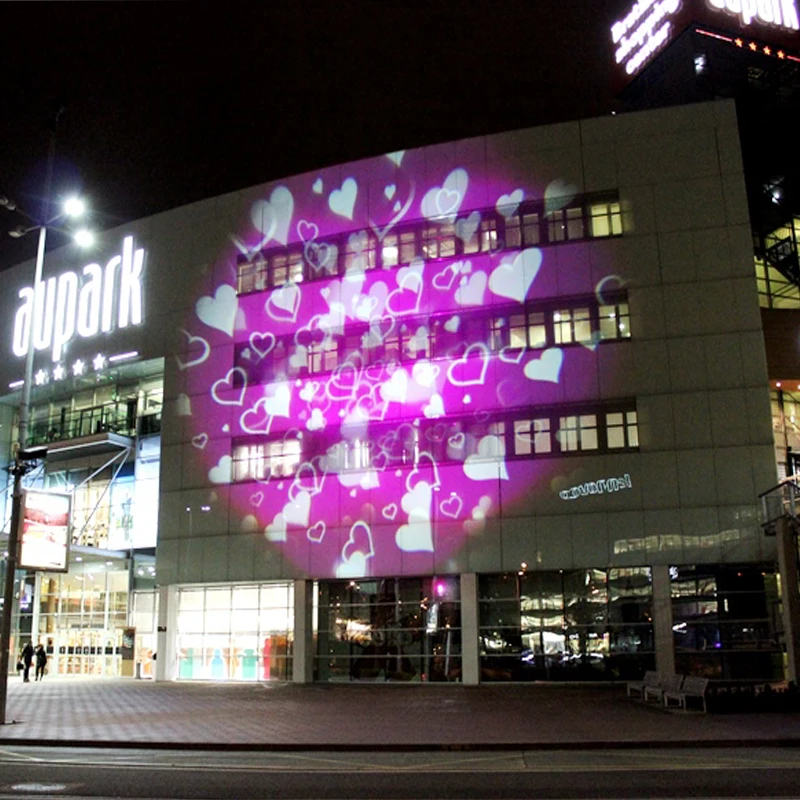 저렴한 블랙 200W Led 고보 프로젝터 바 무대 집 조명, 방수 IP65 회전 조명 ADJ 사용자 정의 유리 고보 프로젝션 이미지 라이트