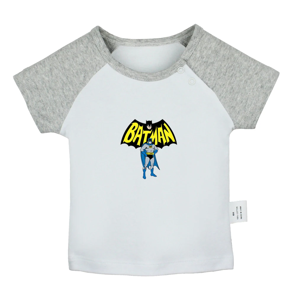 Футболки для новорожденных с героями мультфильма Бэтмен Русалочка Ариэль