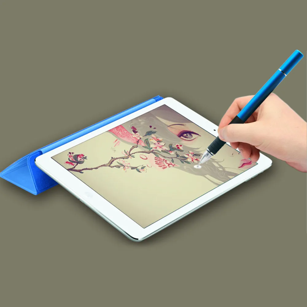 Для i Pad Mini Air двойная Концевая ткань + тонкий круглый кончик емкостный стилус для