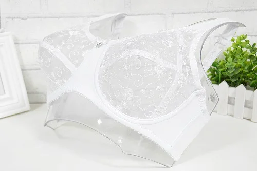 Ladies Secret, новинка, бюстгальтер, сексуальный, для женщин, большой размер, нижнее белье, без косточек, с цветами, на каждый день, бюстгальтер A, B, C, D, DD, E, F, 34-44, подарок для девочки - Цвет: Белый