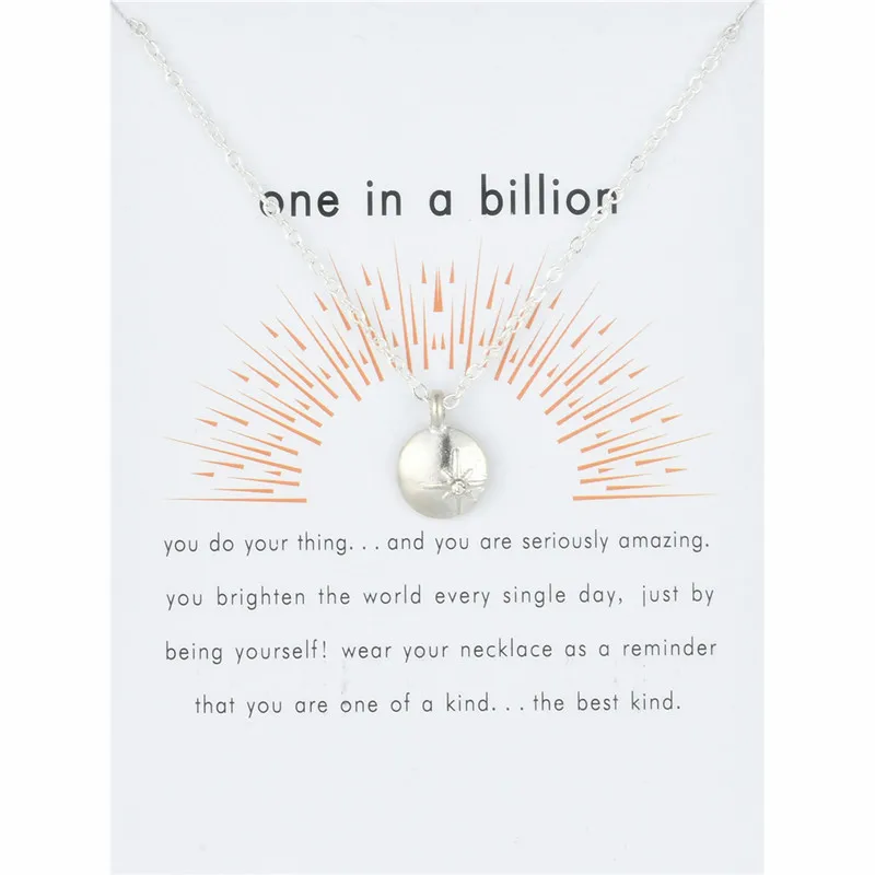 Модное ожерелье с подвеской в виде диска кристаллами один миллиард для женщин и