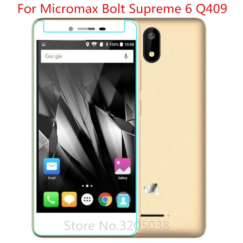 2 шт. 9H 2.5D Защитная пленка для экрана Micromax Bolt Supreme 6 Q409 Закаленное стекло передней