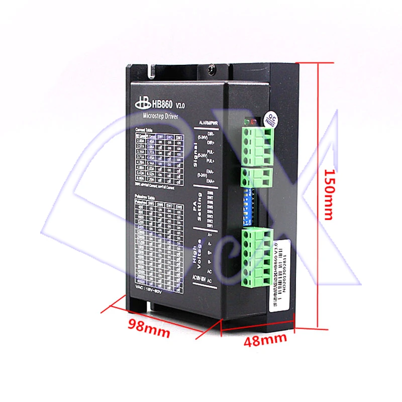 86 гибридный шаговый сервопривод Комплект 86BYG250 80 4.0N. m 1200 об/мин мм + HB860 AC18 80V 32 DSP