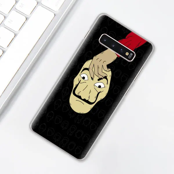 La Casa de papel чехол для телефона для samsung Galaxy S10e S10 плюс S7 S8 S9 Plus, Note 8, 9, 10, плюс S10 5G M20 M30 жесткий чехол Coque - Цвет: 008