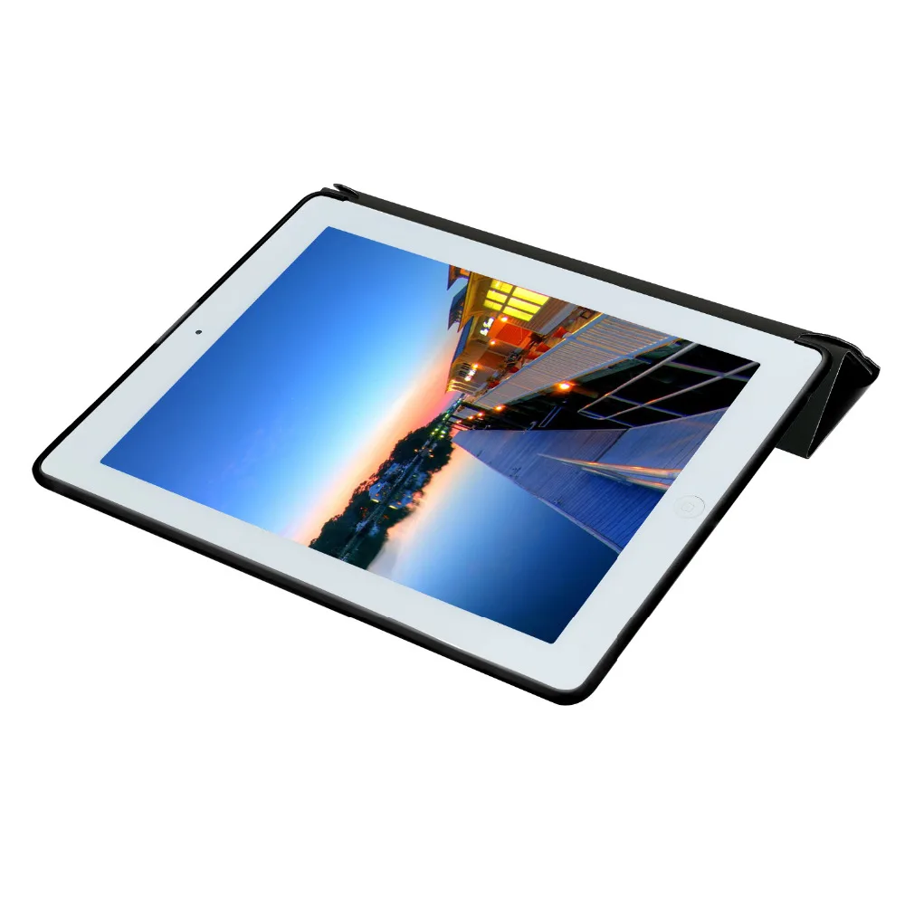 Smart Стенд кожаный чехол для Apple iPad 2 3rd поколения 4th поколения с гибкой мягкой Вернуться ТПУ чехол для iPad 2/3/4 авто сна