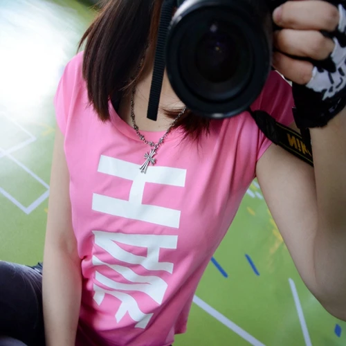 

Women Gym Quick Dry Sportwear Yoga Shirt Fitness Running Exercises Sports Tops