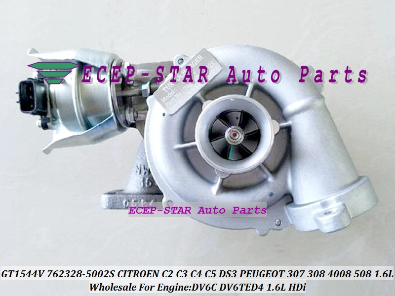 Турбо GT1544V 762328 5002S 0001 для CITROEN C2 C3 C4 C5 DS3 09 PEUGEOT 307 308 4008 508 DV6C DV6TED4 л HDi|turbo turbo turbo|citroen