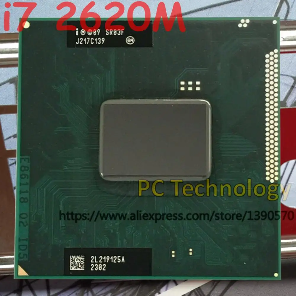 Оригинальный двухъядерный процессор Intel core CPU I7 2620M 2 70 ГГц 4 МБ SR03F FCPGA988 для