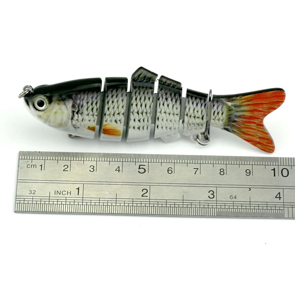 10 см 18 г искусственная приманка Реалистичная рыболовная 6 сегментов Swimbait Crankbait