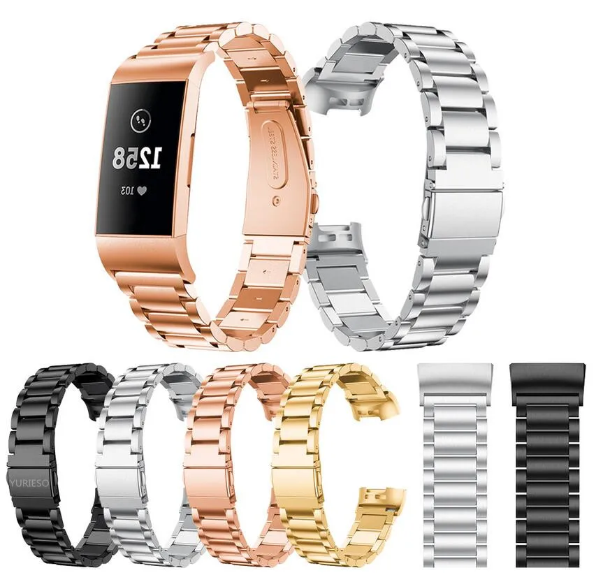 Для Fitbit Charge 3 сменный ремешок для часов мужчин и женщин модный металлический