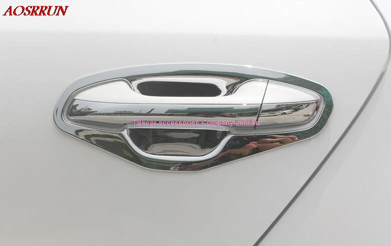 8 шт. Автомобильный дизайн ABS Хромированная дверная ручка Чаша Защитная Крышка Накладка для KIA Optima K5 аксессуары
