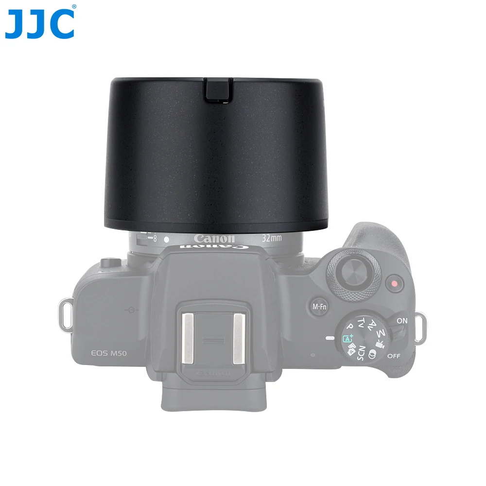 JJC LH-ES60 бленда для объектива Canon EF-M 32 мм f/1,4 STM заменяет ES-60 позволяет надевать 43 мм фильтр и крышку объектива