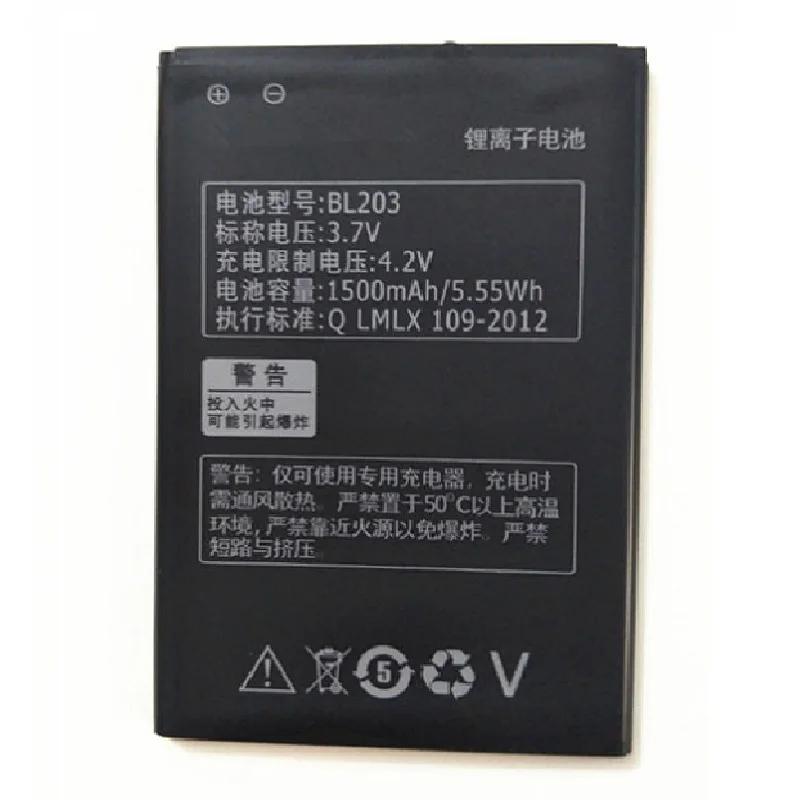 2018 Новый Сменный перезаряжаемый аккумулятор BL203 для Lenovo A278T A365E A308T A369 A66 A318T A385E |