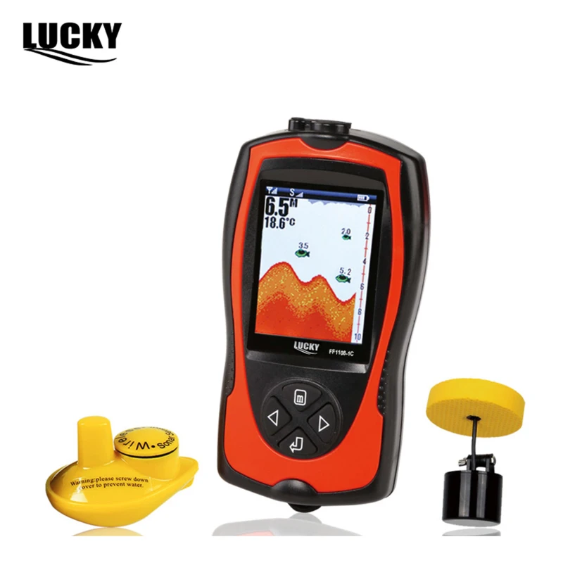Портативный беспроводной и проводной сонар Lucky FF1108 1C набор для поиска рыбы с