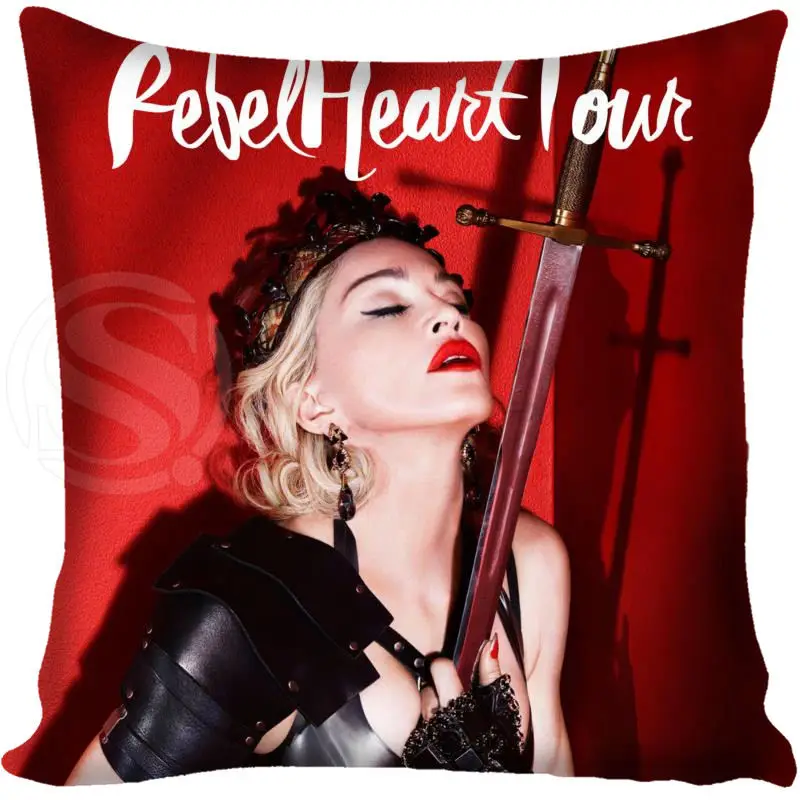 Новинка; Лидер продаж Пользовательские наволочки Madonna мягкая подушка чехол на молнии - Цвет: Белый